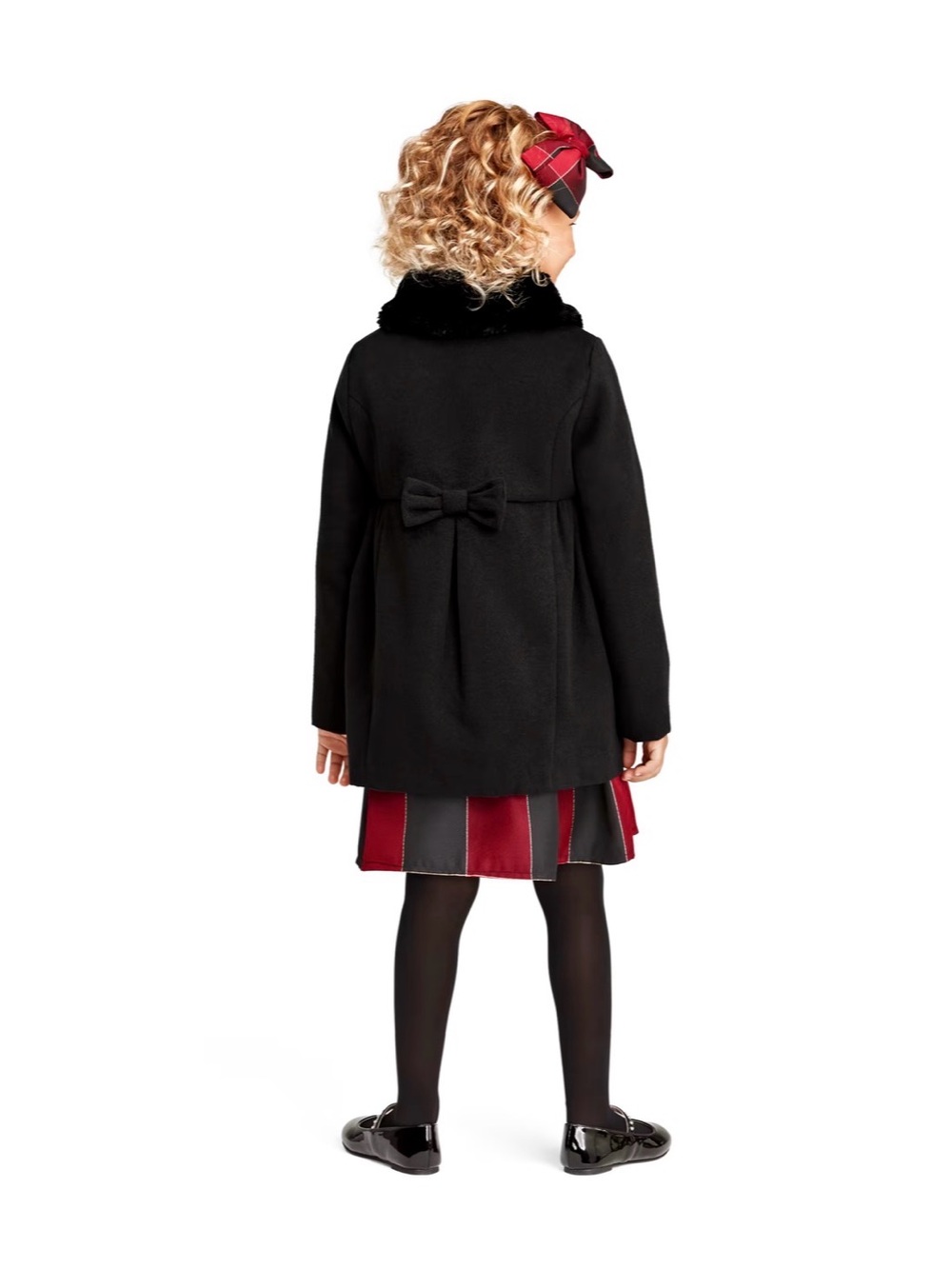Children's Place- Toddler Girls Dressy Coat - Black Size 3T - Picture 2 of 4
